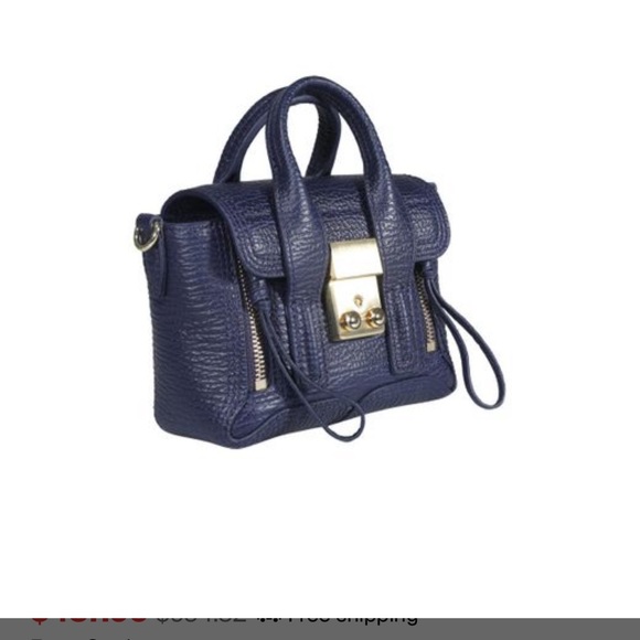 3.1 Phillip Lim Women's Blue Pashli Nano Satchel Bag - Picture 2 of 4